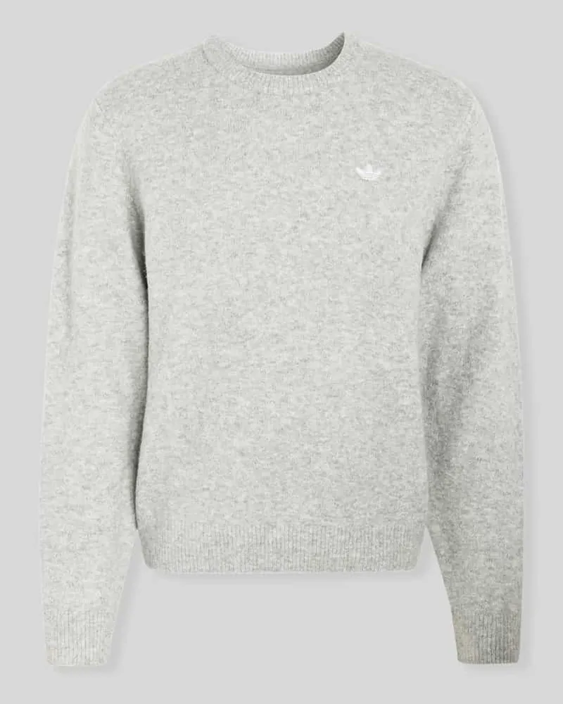 adidas Pullover mit Logo-Stitching Mittelgrau