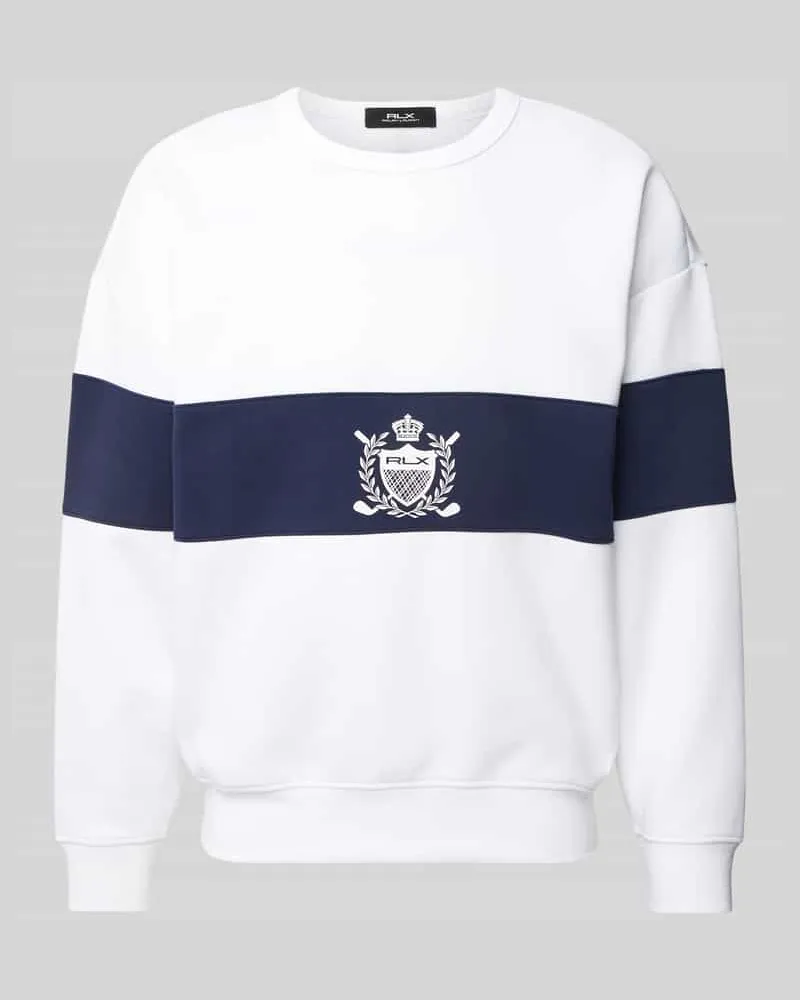 Ralph Lauren Sweatshirt mit Label-Print Weiss