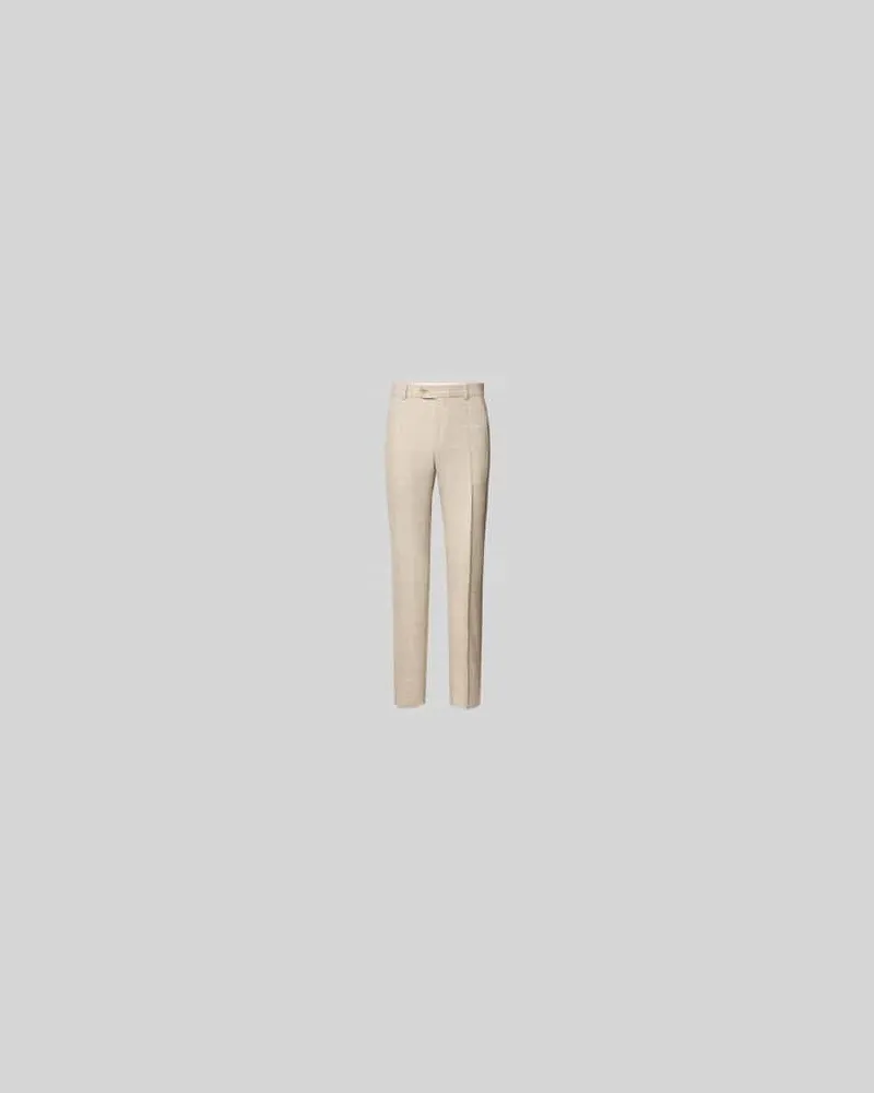 Carl Gross Slim Fit Anzughose mit Leinen-Anteil
