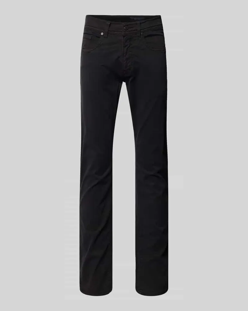 Pierre Cardin Stoffhose mit 5-Pocket-Design Modell 'Lyon Black
