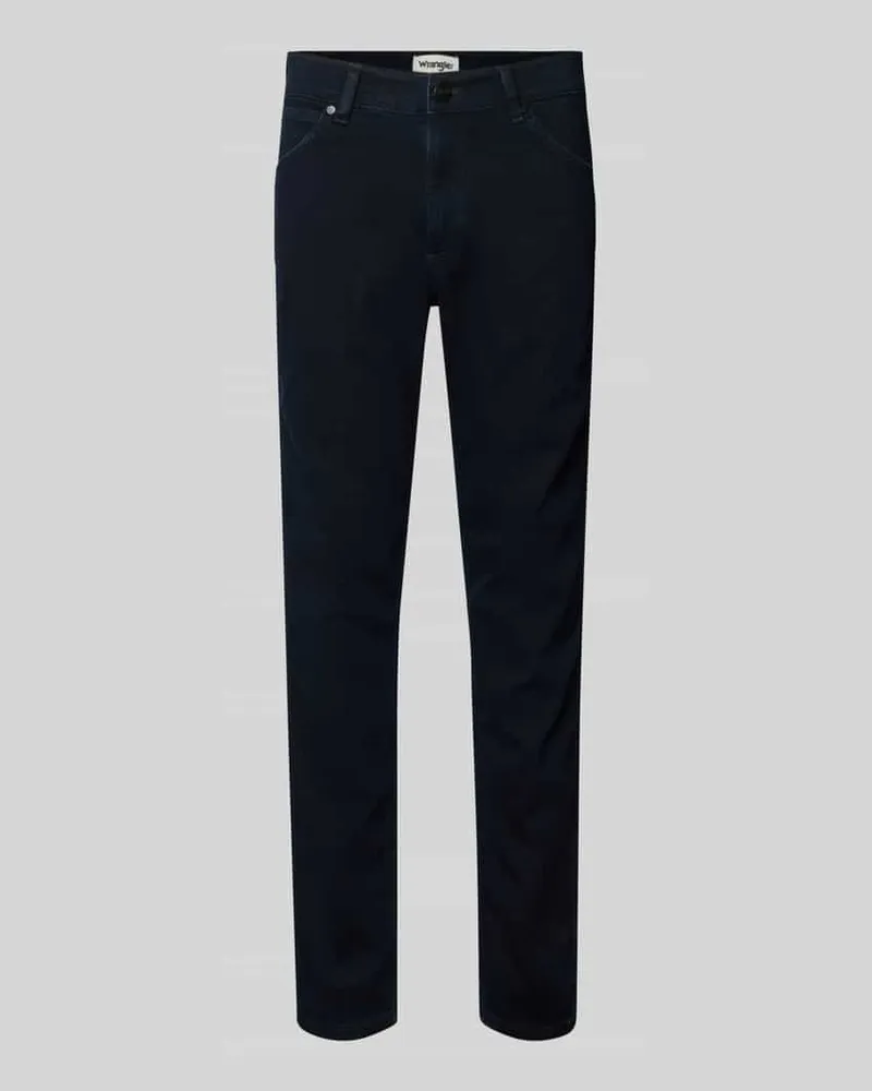 Wrangler Regular Fit Jeans im 5-Pocket-Design Modell 'Greensboro Black