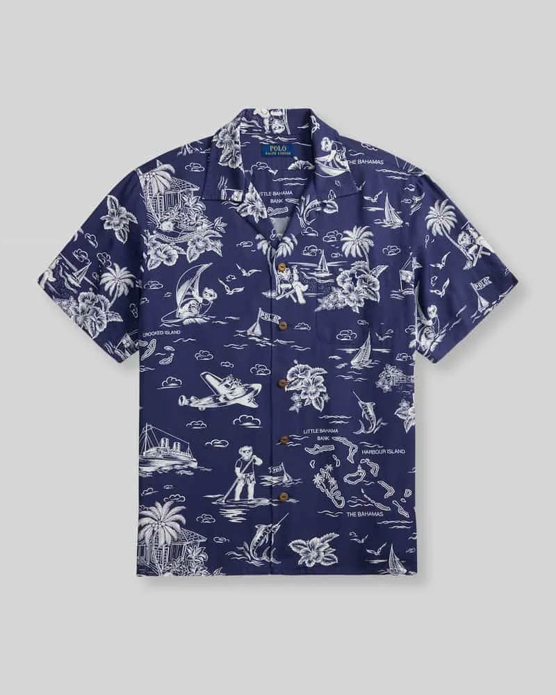 Ralph Lauren Regular Fit Freizeithemd aus Viskose Marine