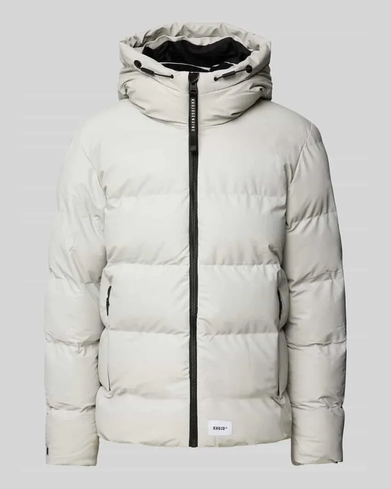 khujo Steppjacke mit Label-Patch Modell 'Dover Offwhite