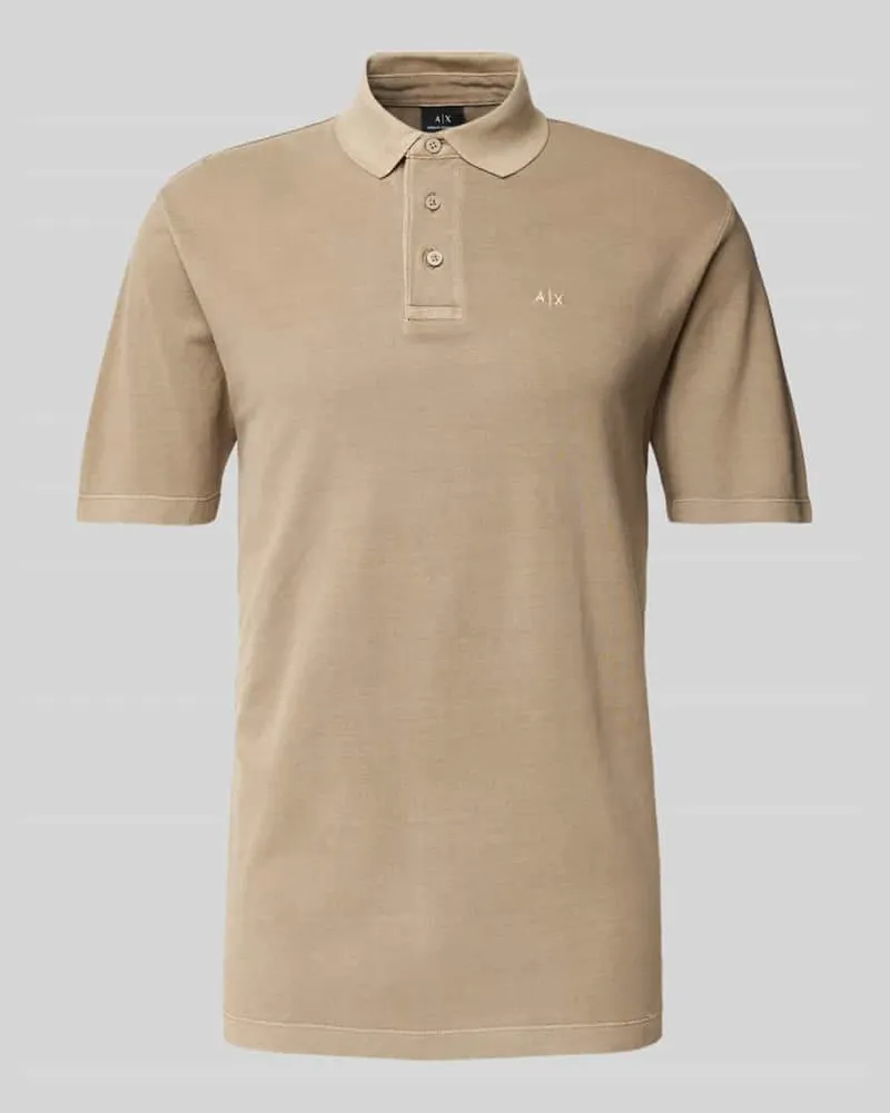 Armani Exchange Poloshirt mit kurzer Knopfleiste 