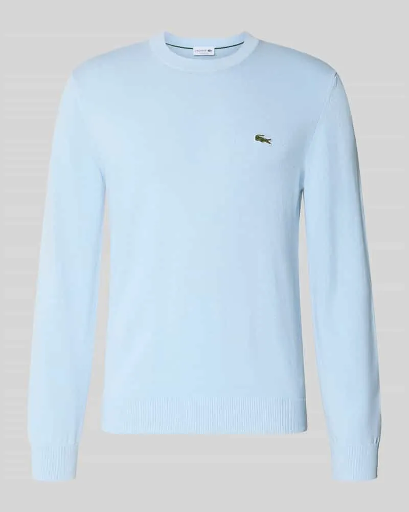 Lacoste Regular Fit Pullover aus Baumwoll-Mix Hellblau