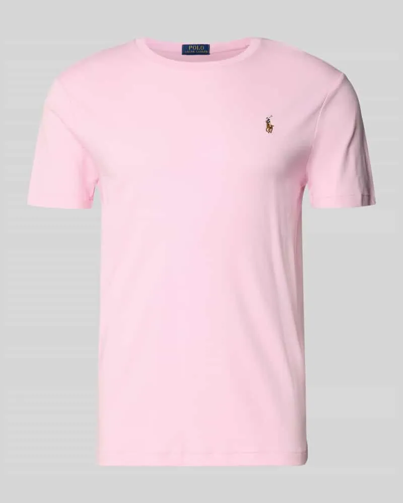 Ralph Lauren Regular Fit T-Shirt aus reiner Baumwolle Pink