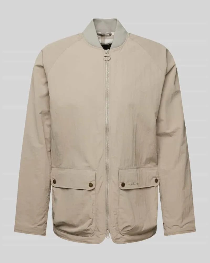 Barbour Jacke mit aufgesetzten Pattentaschen Modell 'BEAUMONT Stein