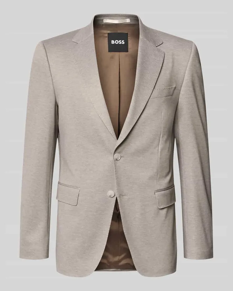HUGO BOSS Slim Fit Anzugsakko mit Viskose-Anteil Modell 'H-Huge-J-263 Beige