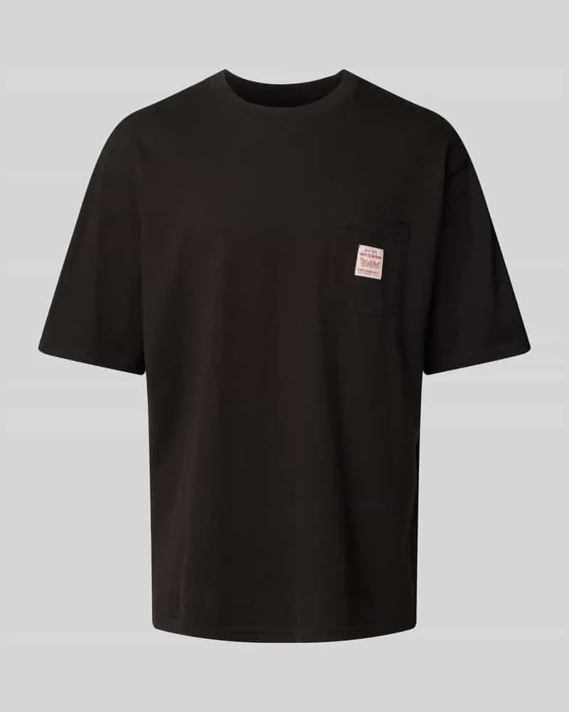 Levi's T-Shirt mit Brusttasche Modell 'WORKWEAR Black