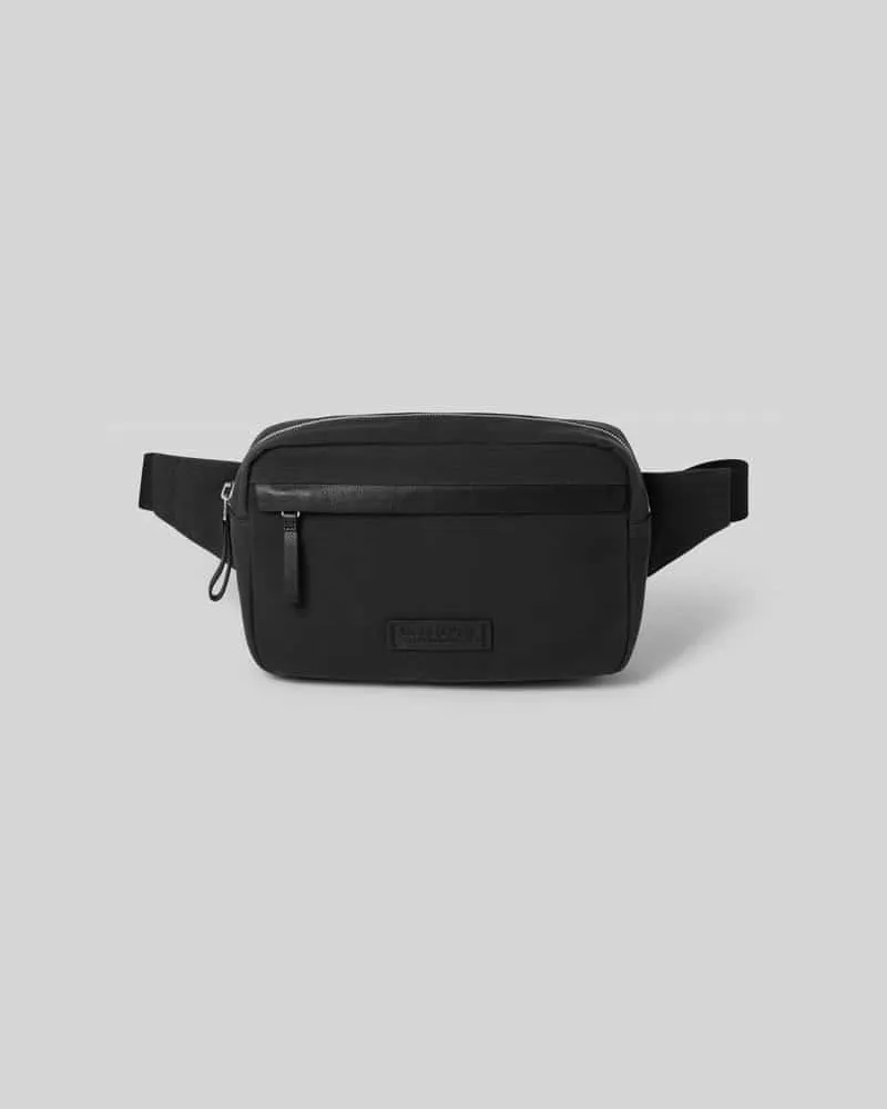Marc O'Polo Bauchtasche mit Crossbody-Tragegurt aus reiner Baumwolle Dunkelgrau