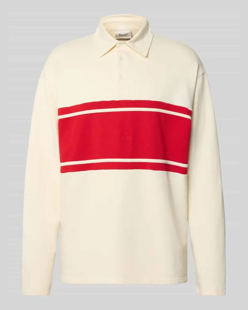 forét Langarmshirt aus Escorial Wolle mit Polokragen Modell 'MATCH 