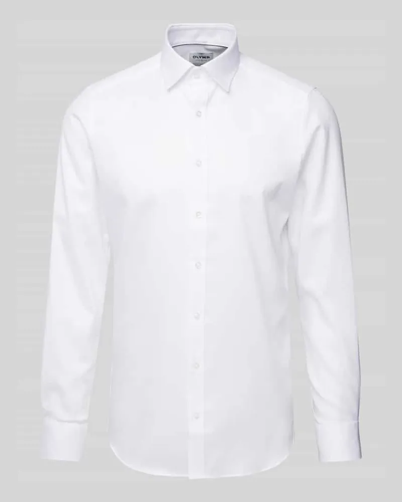 Olymp Slim Fit Businesshemd in Premiumqualität Weiss