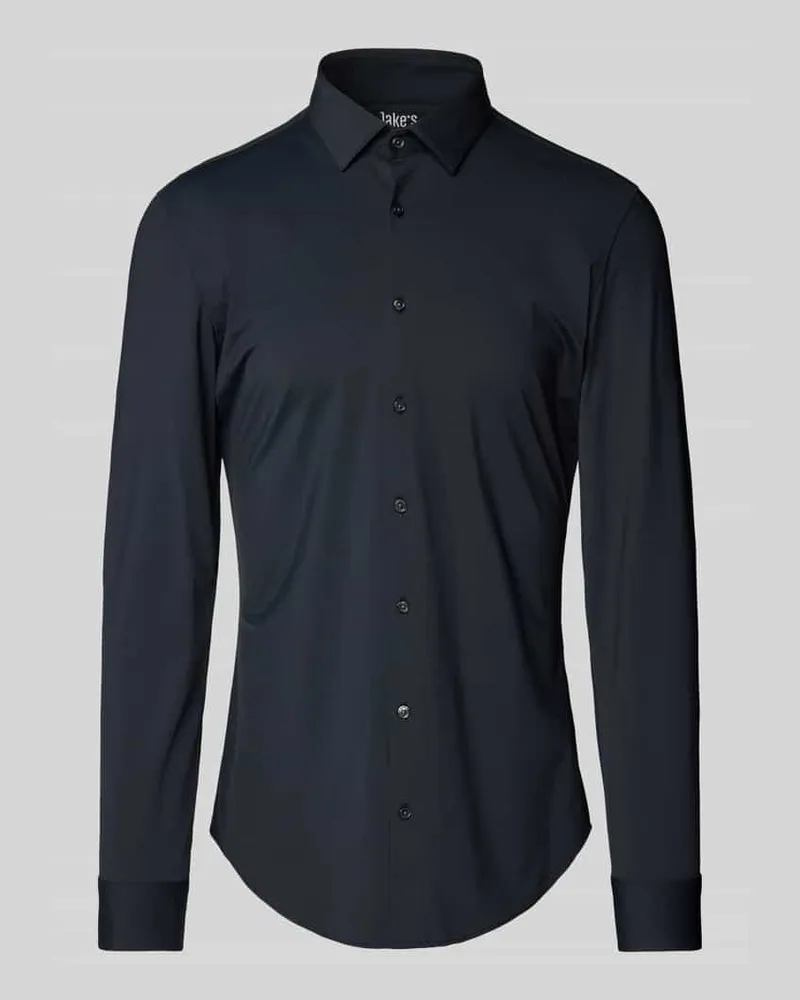 JAKE*S Super Slim Fit Business-Hemd mit Kentkragen 