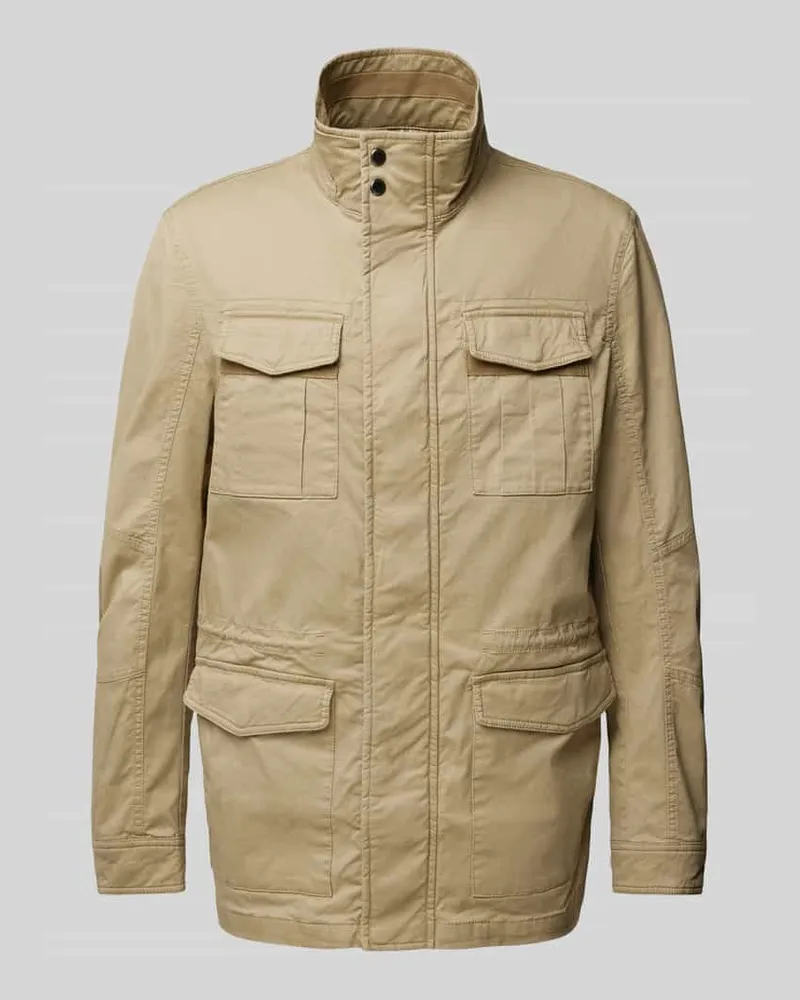 Christian Berg Jacke mit Pattentaschen Beige