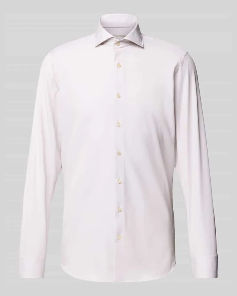 Roy Robson Regular Fit Business-Hemd mit Haifischkragen Beige