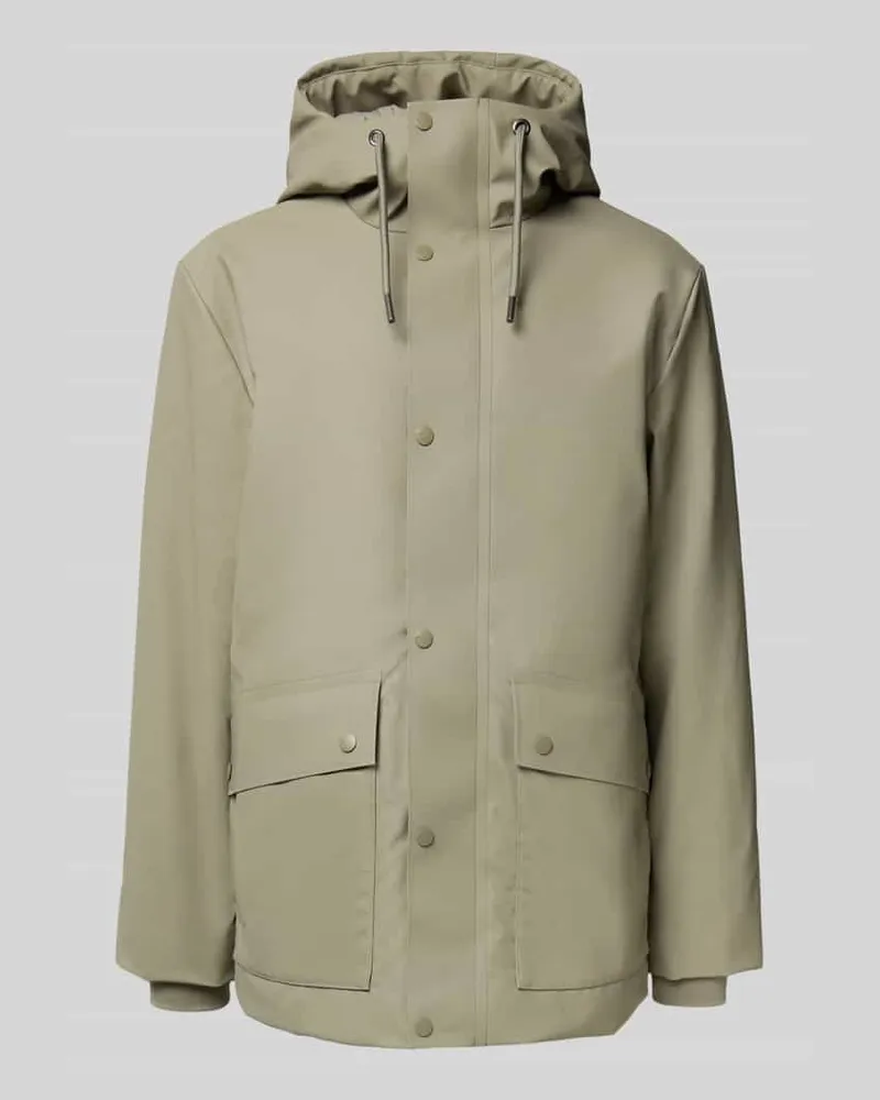 RAINS Funktionsjacke mit Kapuze Schilf