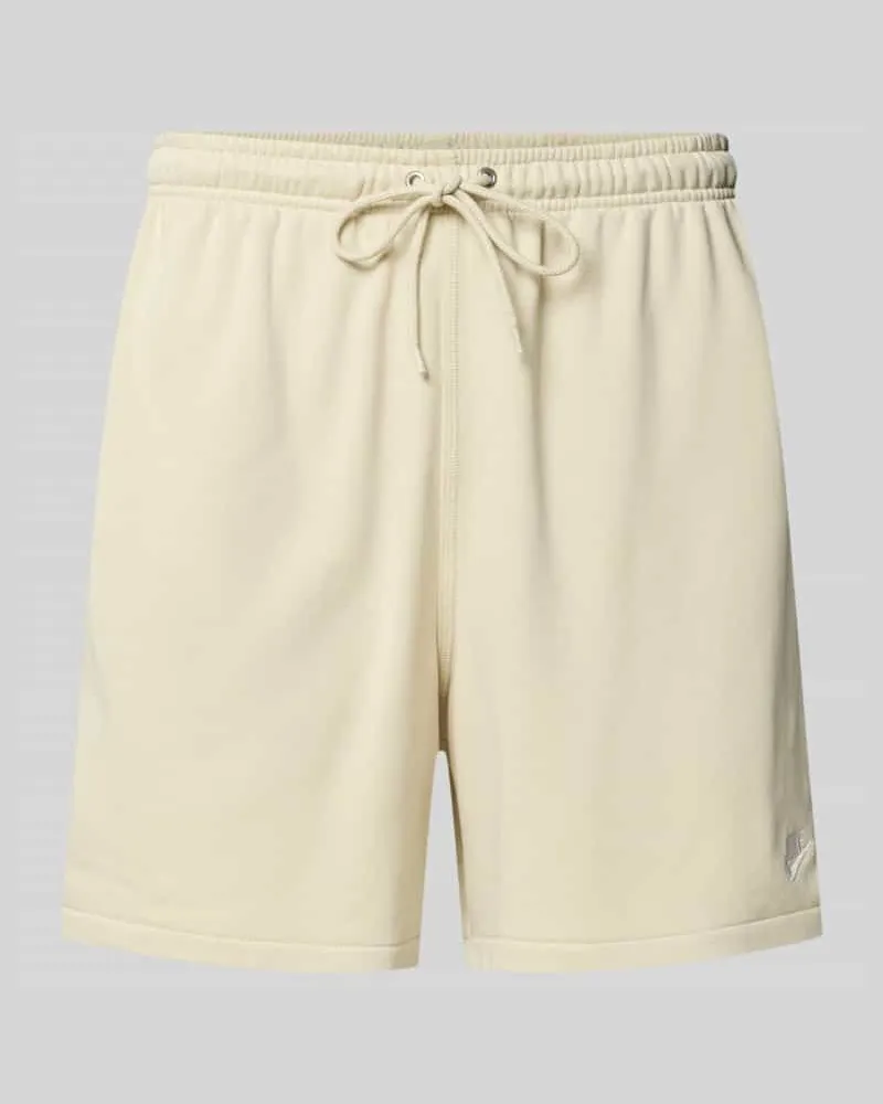 Nike Shorts mit Label-Stitching und elastischem Bund Beige