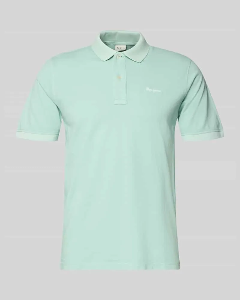 Pepe Jeans Regular Fit Poloshirt aus reiner Baumwolle Modell 'OSCAR Mint