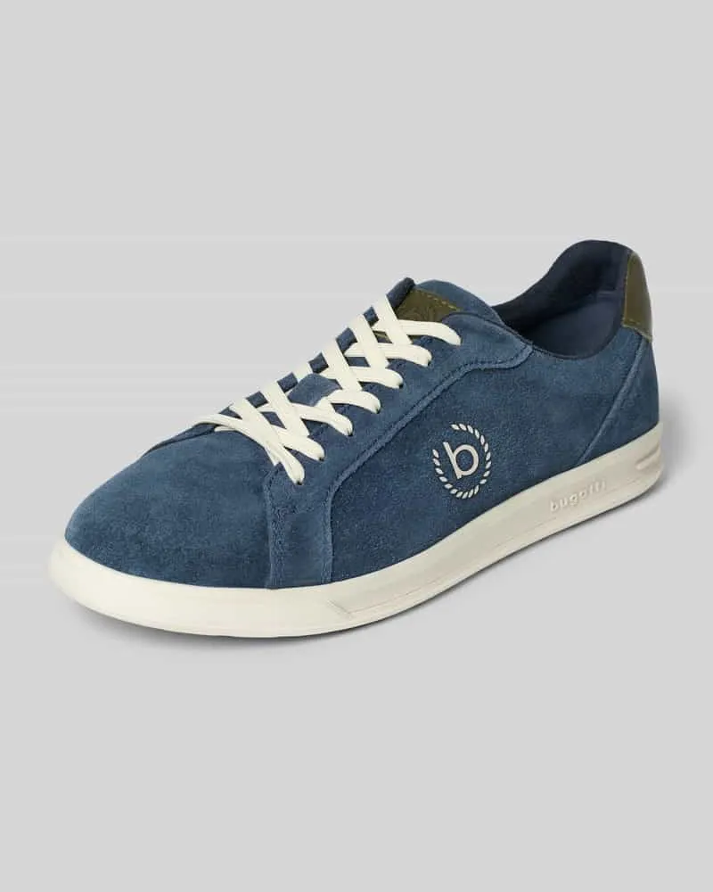 Bugatti Sneaker aus beschichtetem Leder Modell 'Powder Marine