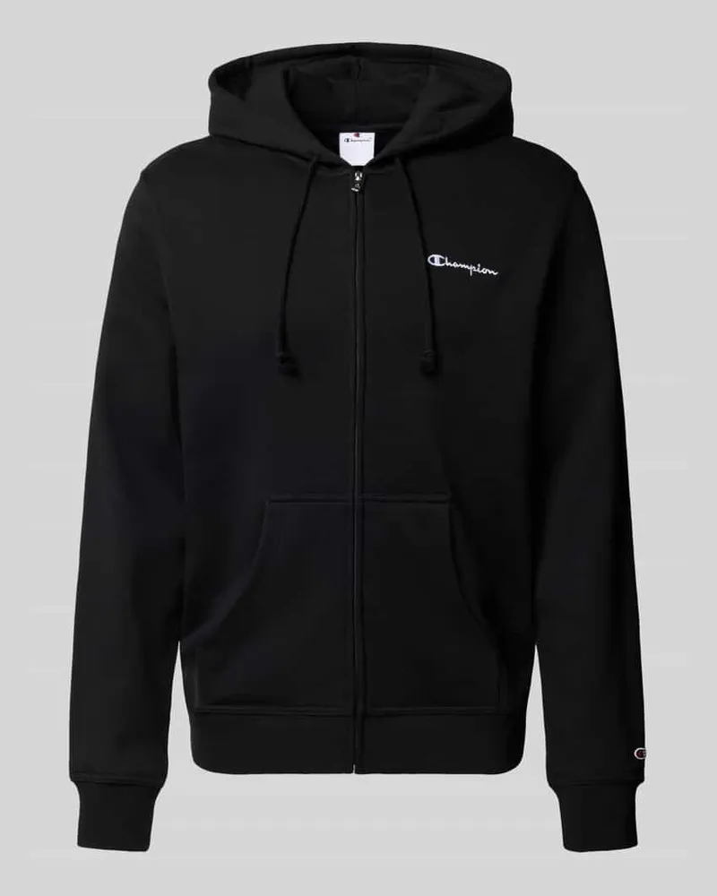 Champion Sweatjacke mit Label-Stitching 