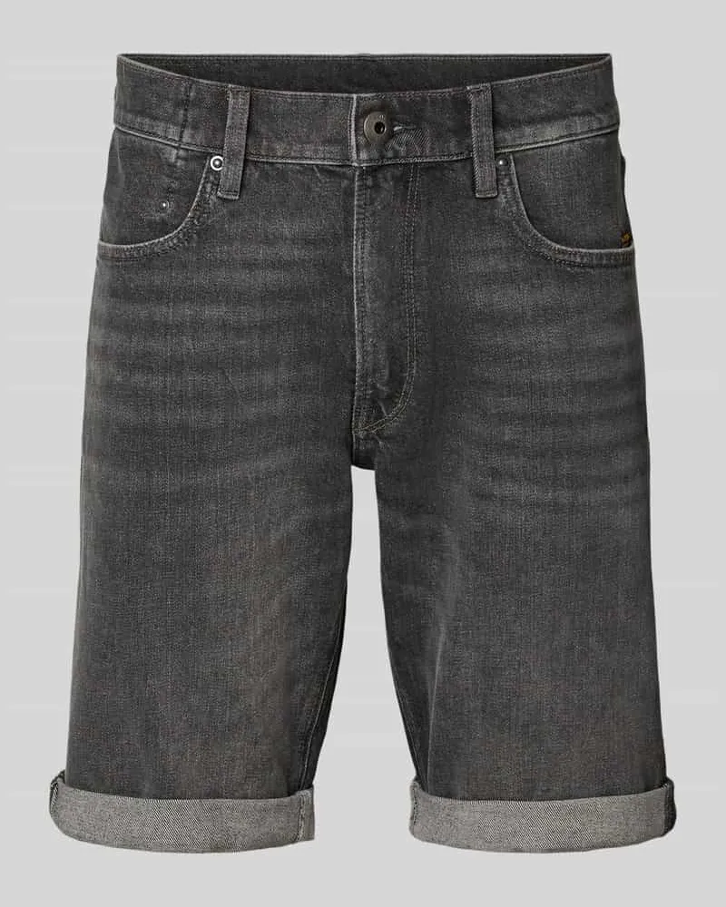 G-STAR RAW Jeansshorts mit Eingrifftaschen Modell 'Mosa Short Black