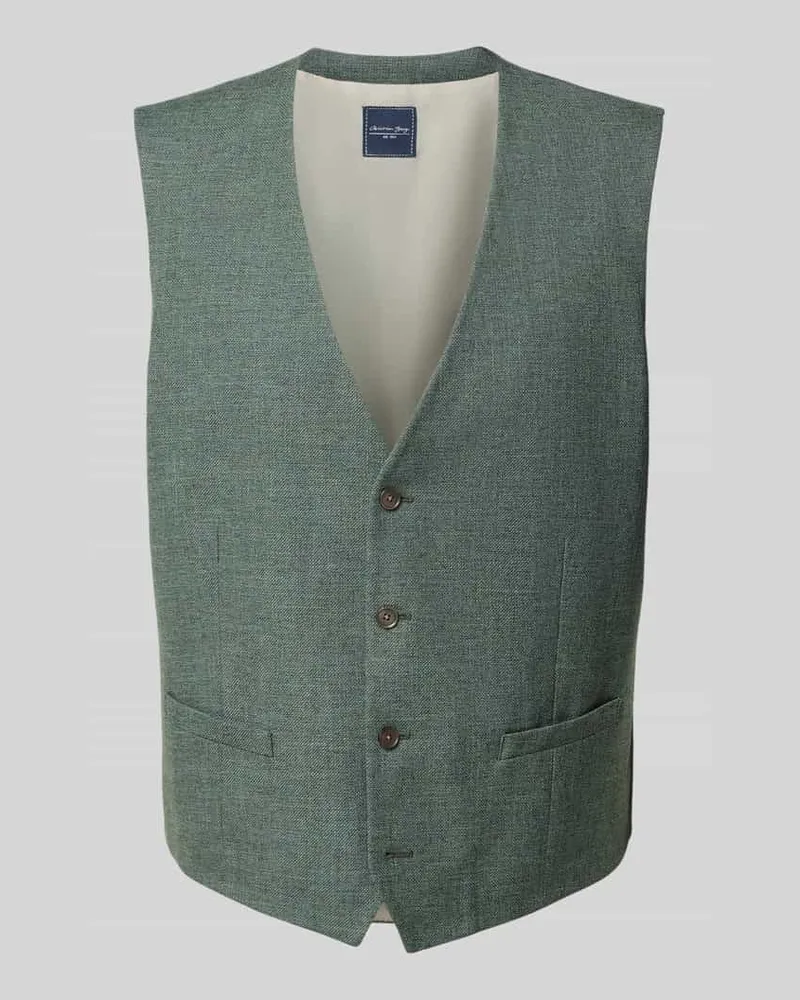 Christian Berg Weste mit Leistentaschen Dunkelgruen