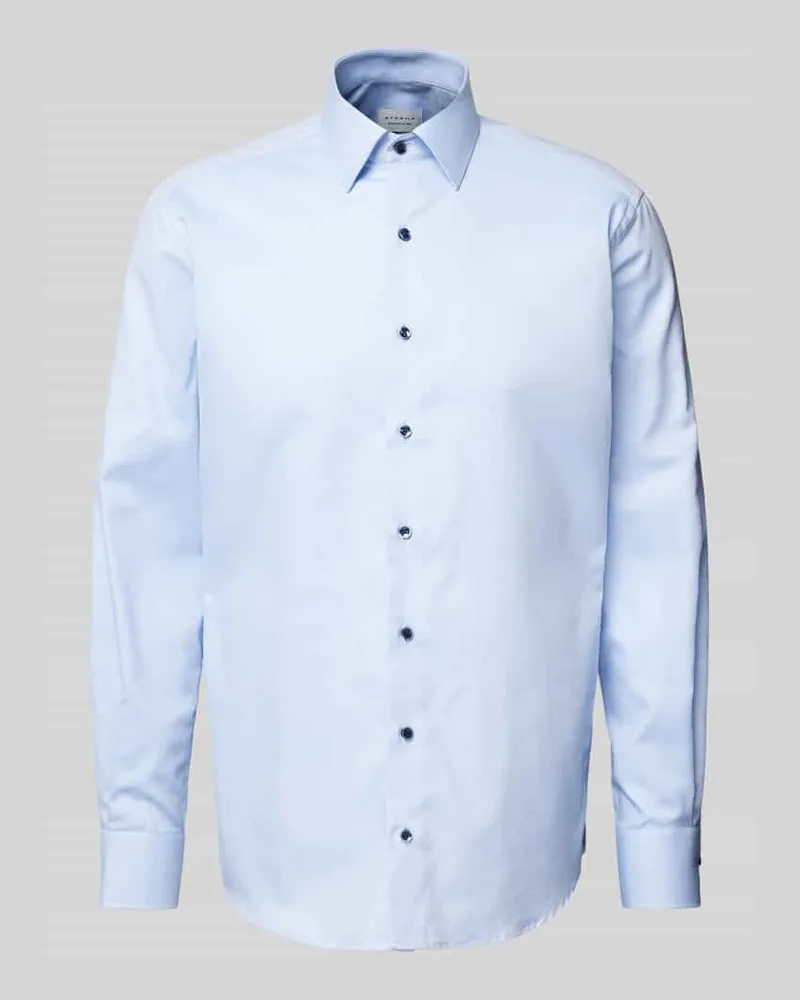 Eterna Regular Fit Business-Hemd in Uni-Struktur 