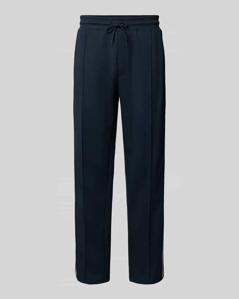 Jack & Jones Regular Fit Sweatpants mit Längsnähten Modell 'KARL SALAMANCO Marine