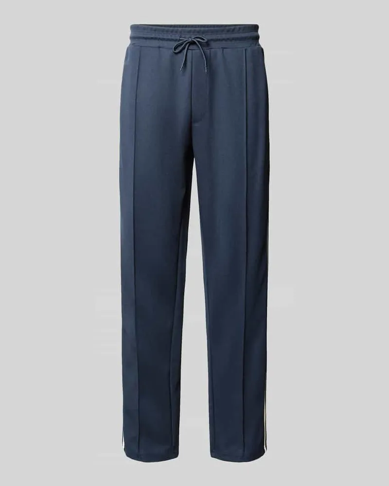 Jack & Jones Regular Fit Sweatpants mit Längsnähten Modell 'KARL SALAMANCO Marine