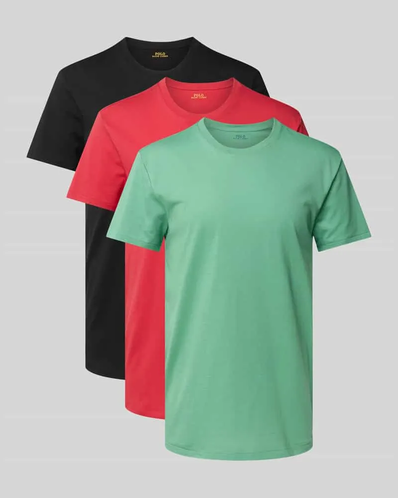 Ralph Lauren Regular Fit T-Shirt Modell 'Crew' im 3er-Pack 