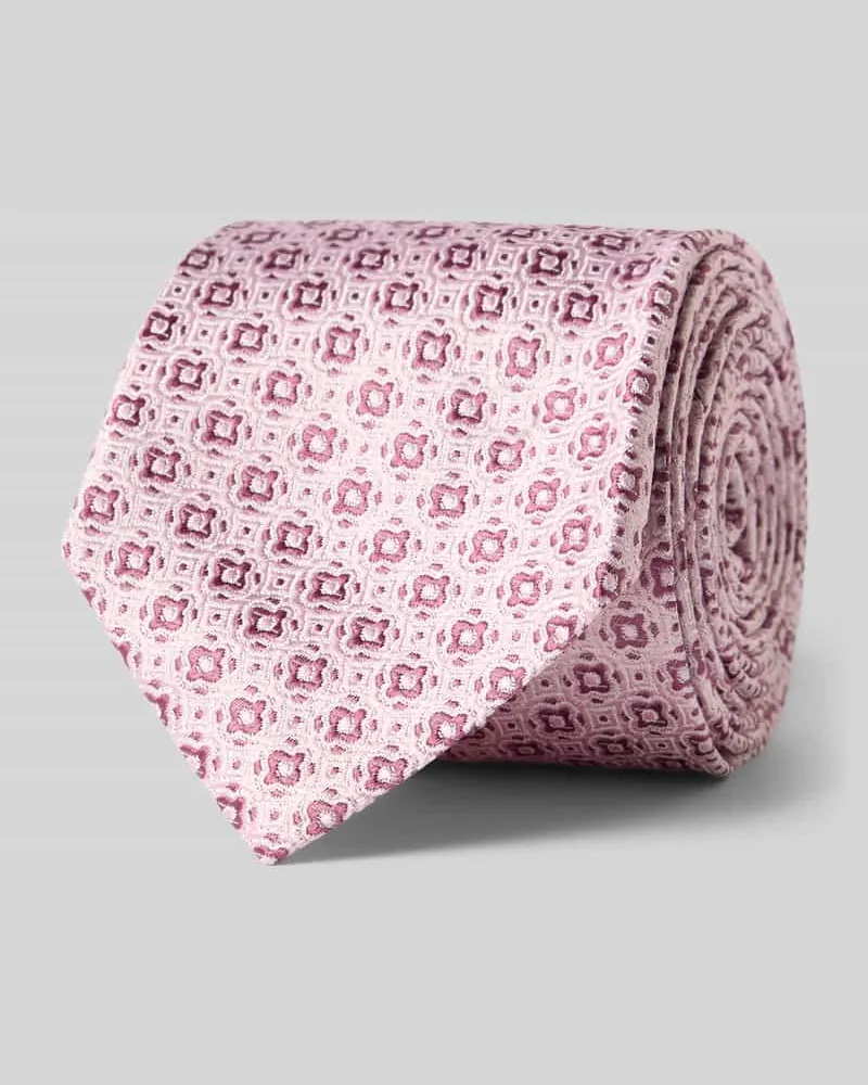 Monti Krawatte aus Seide im Allover-Look (7 cm Rose