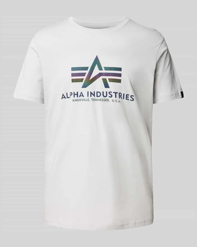 Alpha Industries T-Shirt mit Label-Print 