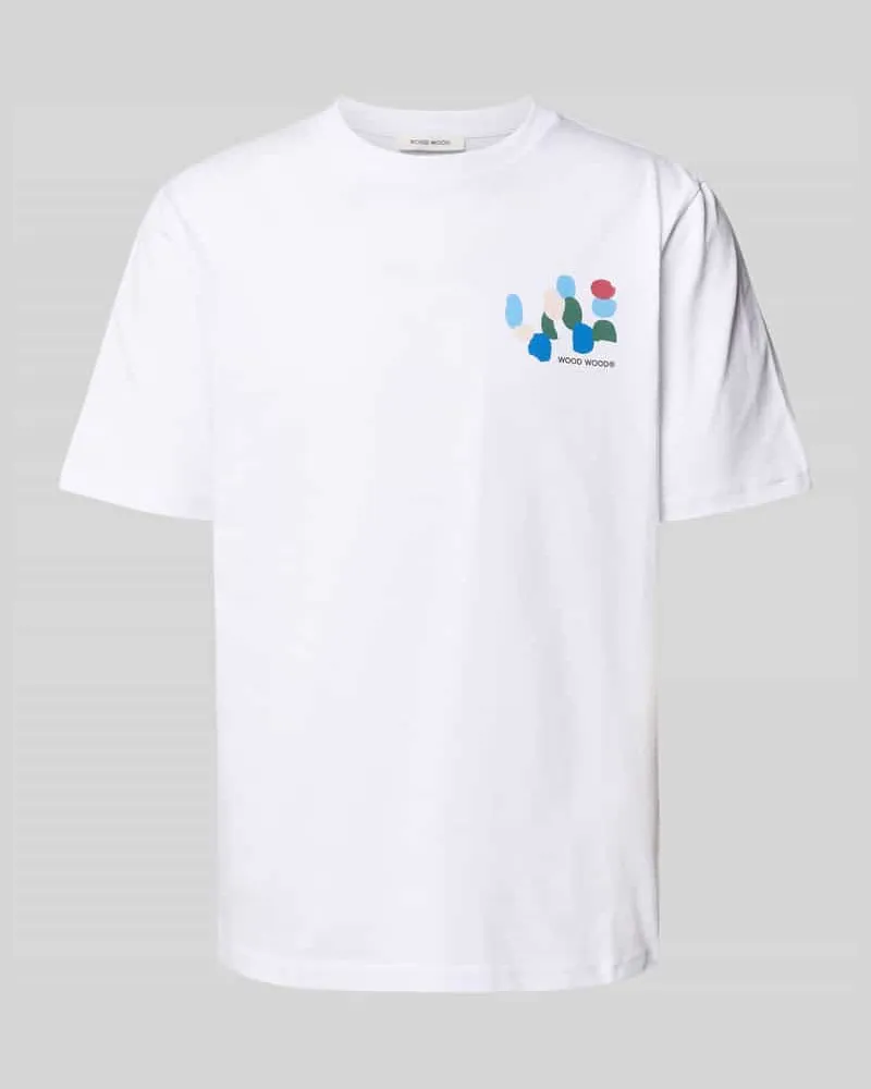 Wood Wood T-Shirt mit Label-Print Modell 'Bobby 