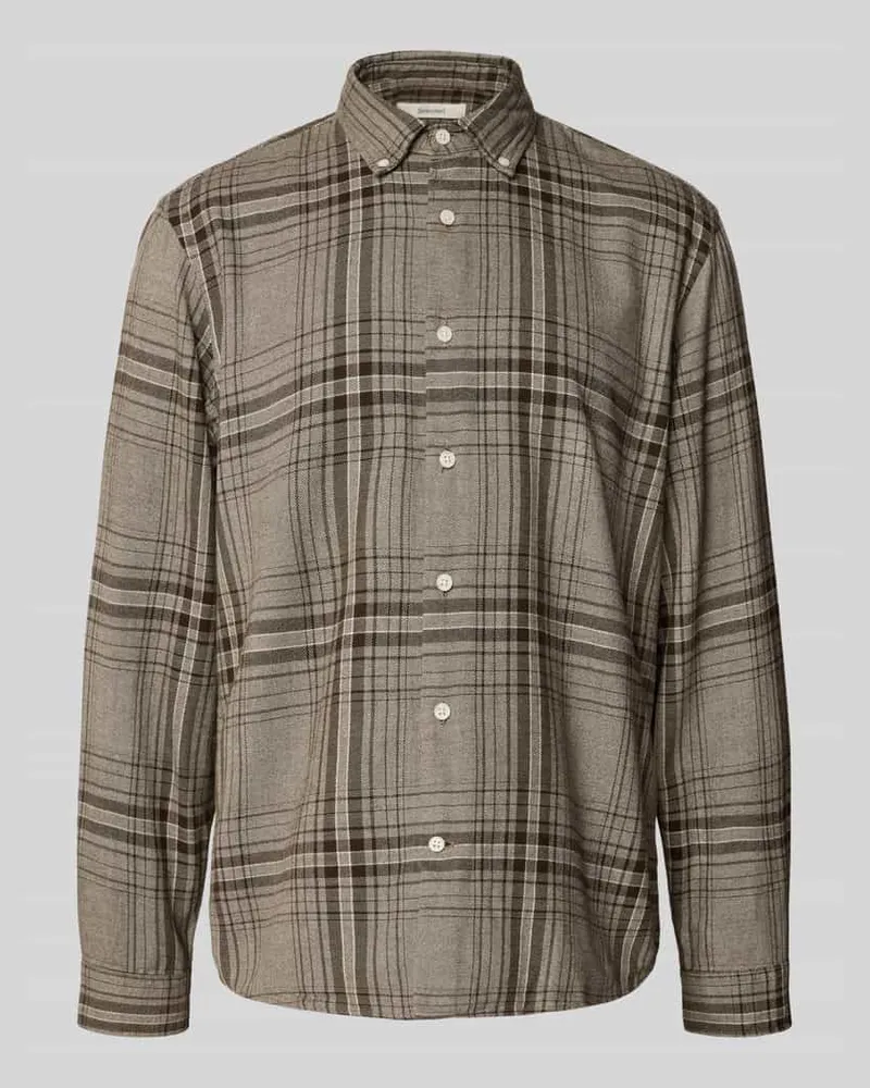 Selected Homme Regular Fit Freizeithemd aus reiner Bio-Baumwolle Modell 'REGNOAH Hellbraun