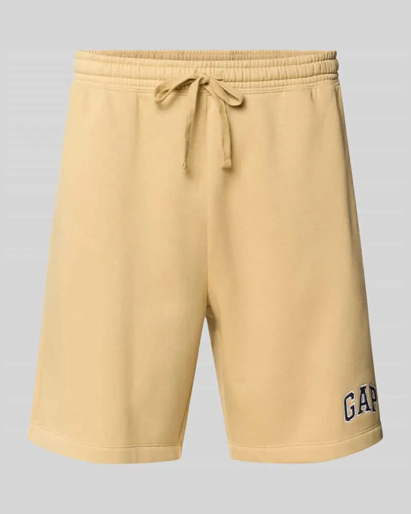 GAP Sweatshorts mit Logo und elastischem Bund Hellgelb