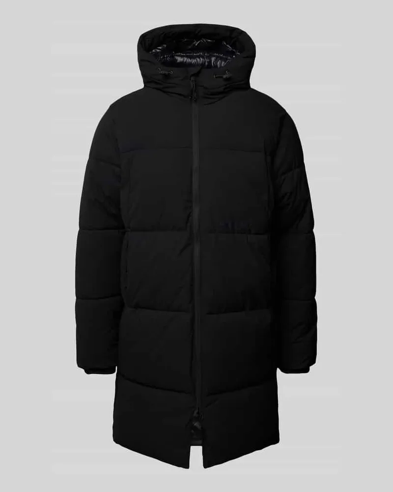 Jack & Jones Steppmantel mit Kapuze Modell 'VESTERBRO Black
