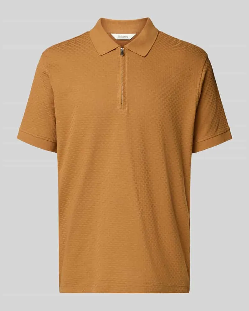 Selected Homme Regular Fit Poloshirt aus reiner Baumwolle Modell 'ISAAC 