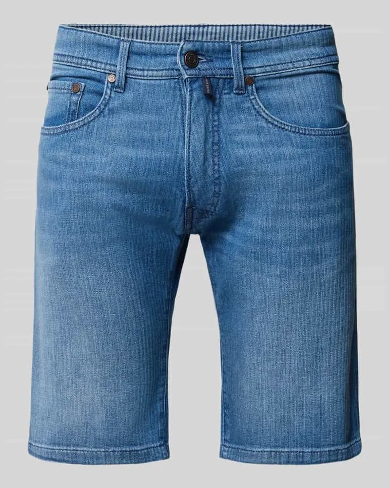 Pierre Cardin Regular Fit Jeansshorts mit Eingrifftaschen Modell 'Sisteron Hellblau