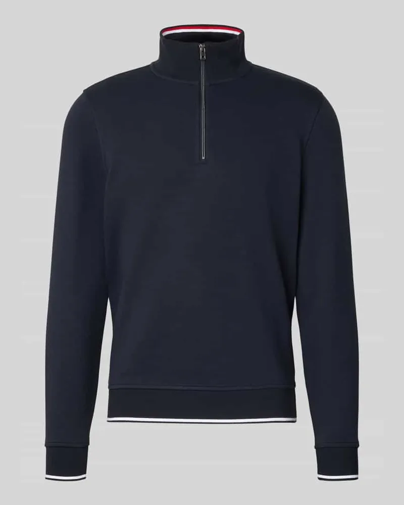 Christian Berg Regular Fit Troyer mit elastischen Abschlüssen Marine