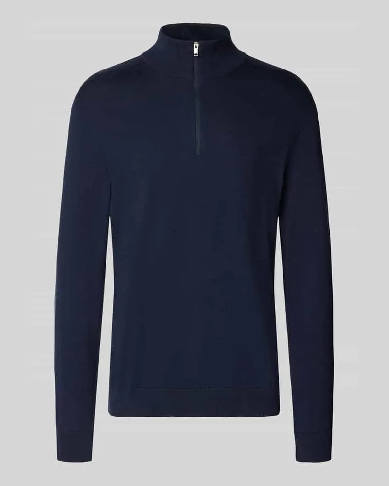 Selected Homme Regular Fit Troyer aus reiner Baumwolle Modell 'BERG 