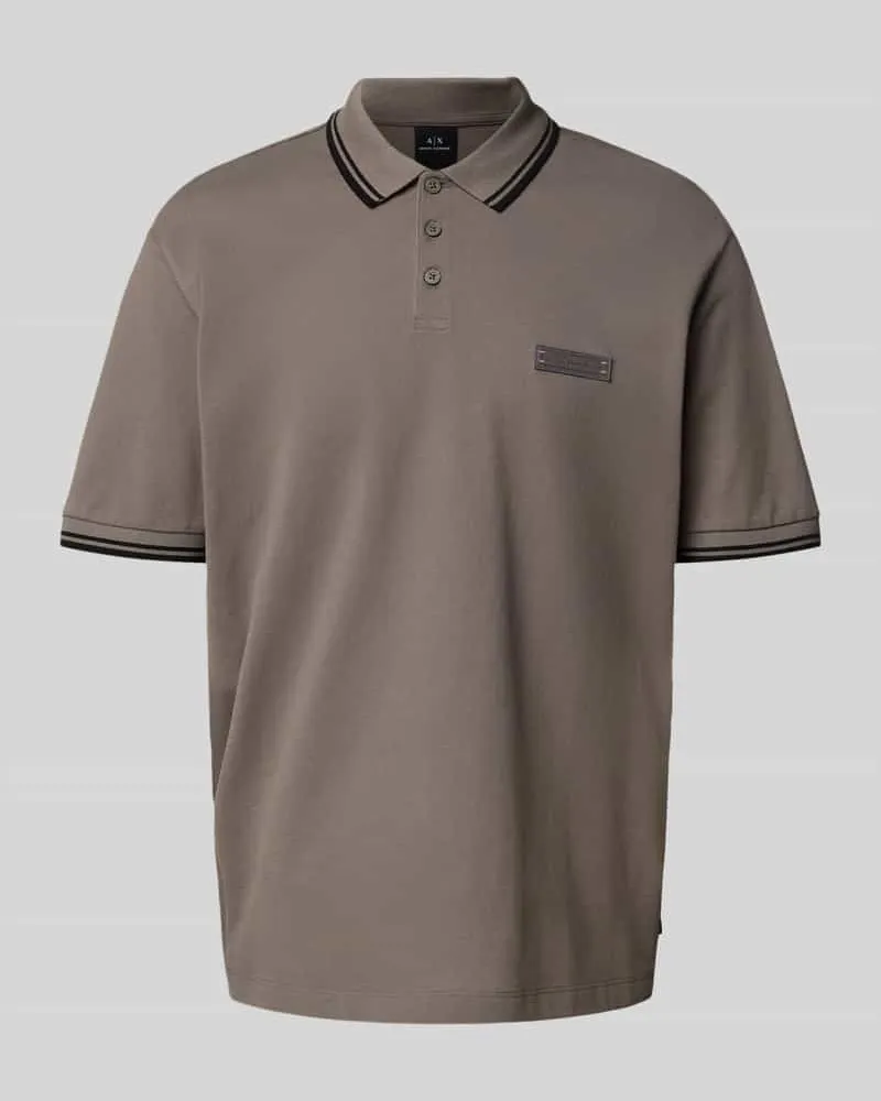 Armani Exchange Regular Fit Poloshirt mit Knopfleiste 