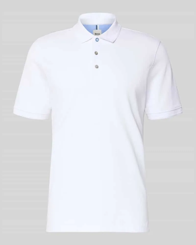 Brax Regular Fit Poloshirt mit Logo-Detail Modell 'Pete Mittelbraun