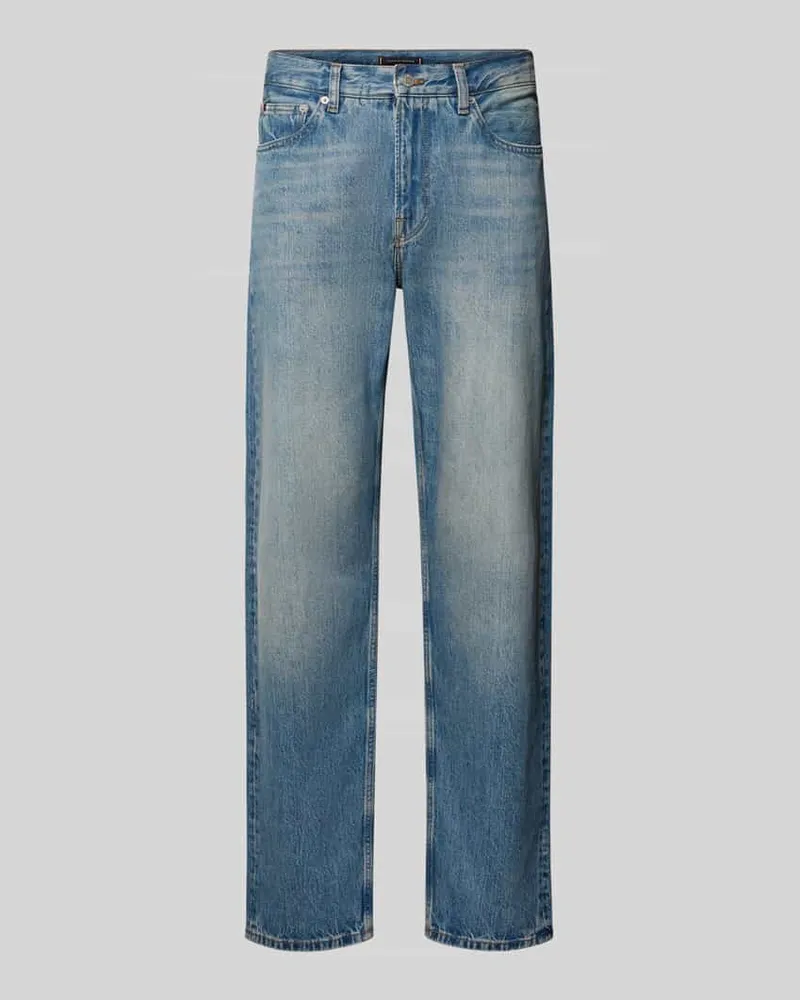 Tommy Hilfiger Straight Leg Jeans aus reiner Baumwolle Modell 'DOVER Hellblau