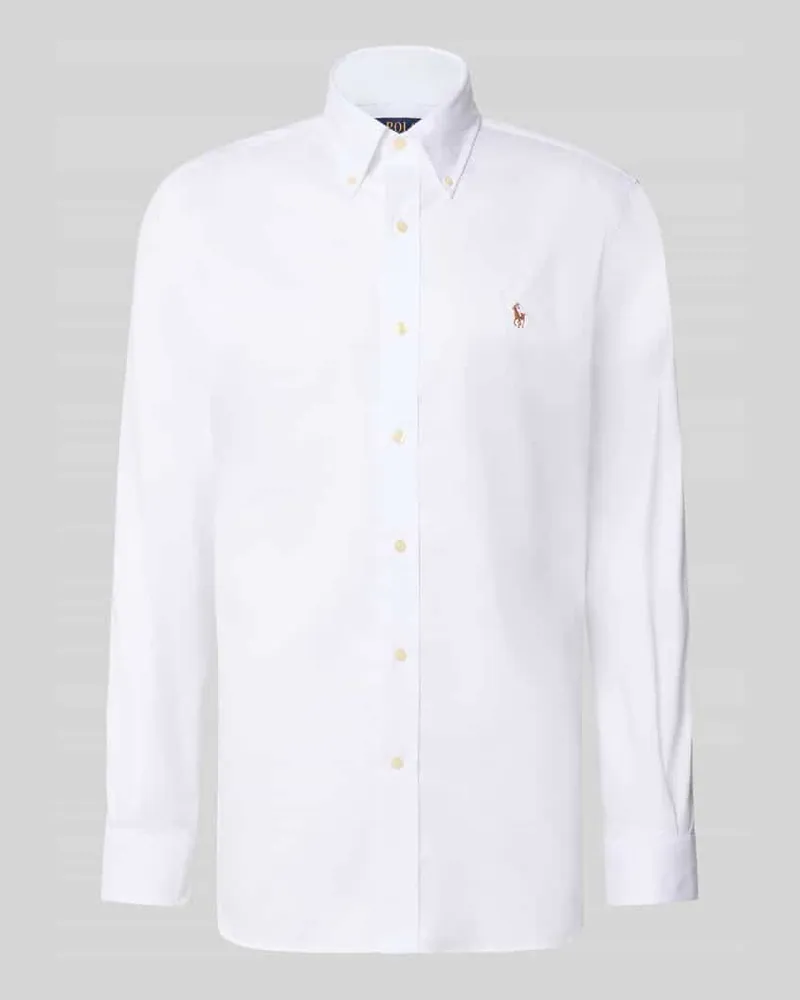 Ralph Lauren Regular Fit Businesshemd aus reiner Baumwolle Weiss