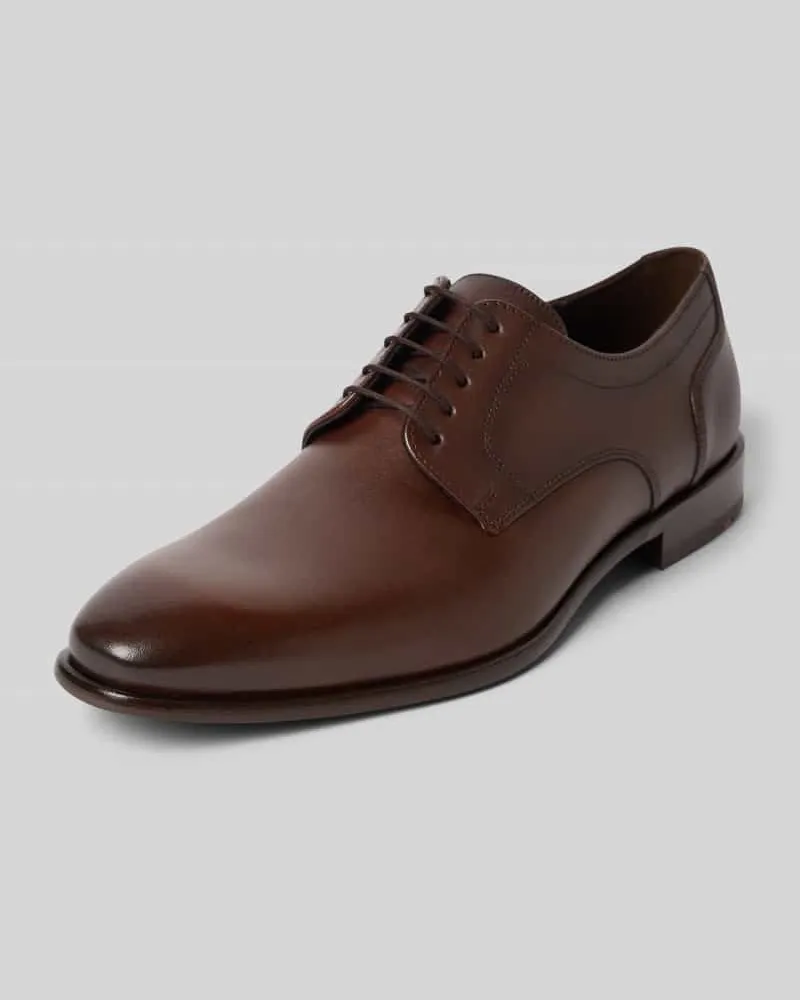 Lloyd Schnürschuhe aus Leder Modell 'LENO 110 Dunkelbraun