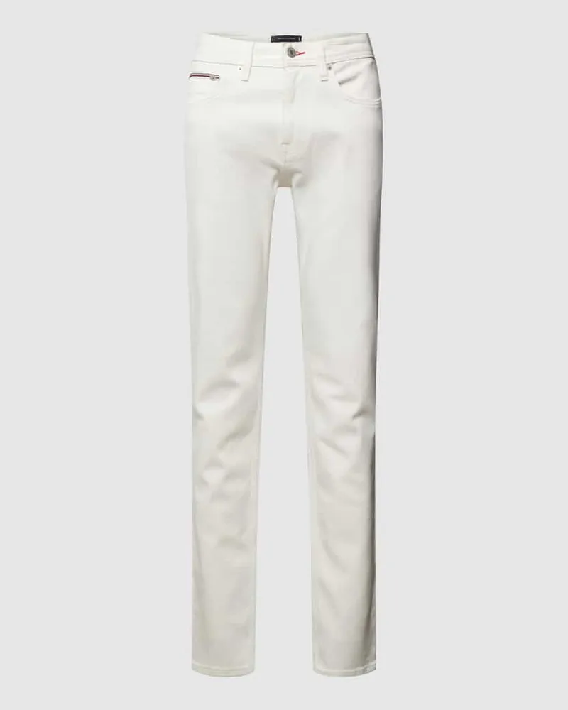 Tommy Hilfiger Straight Fit Jeans im 5-Pocket-Design Modell "DENTON Ecru