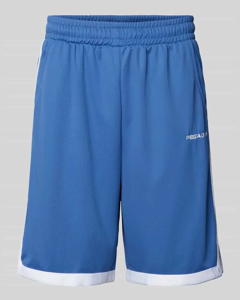 PEGADOR Loose Fit Basketballshorts mit Label-Stitching 