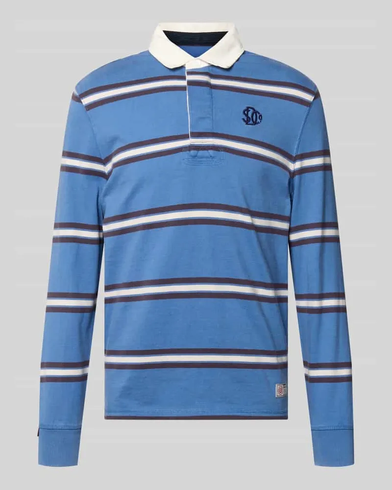 Superdry. Regular Fit Poloshirt mit Logo-Stitching Bleu