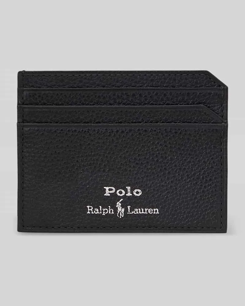 Ralph Lauren Kartenetui aus Kalbsleder mit Kartenfächern Black