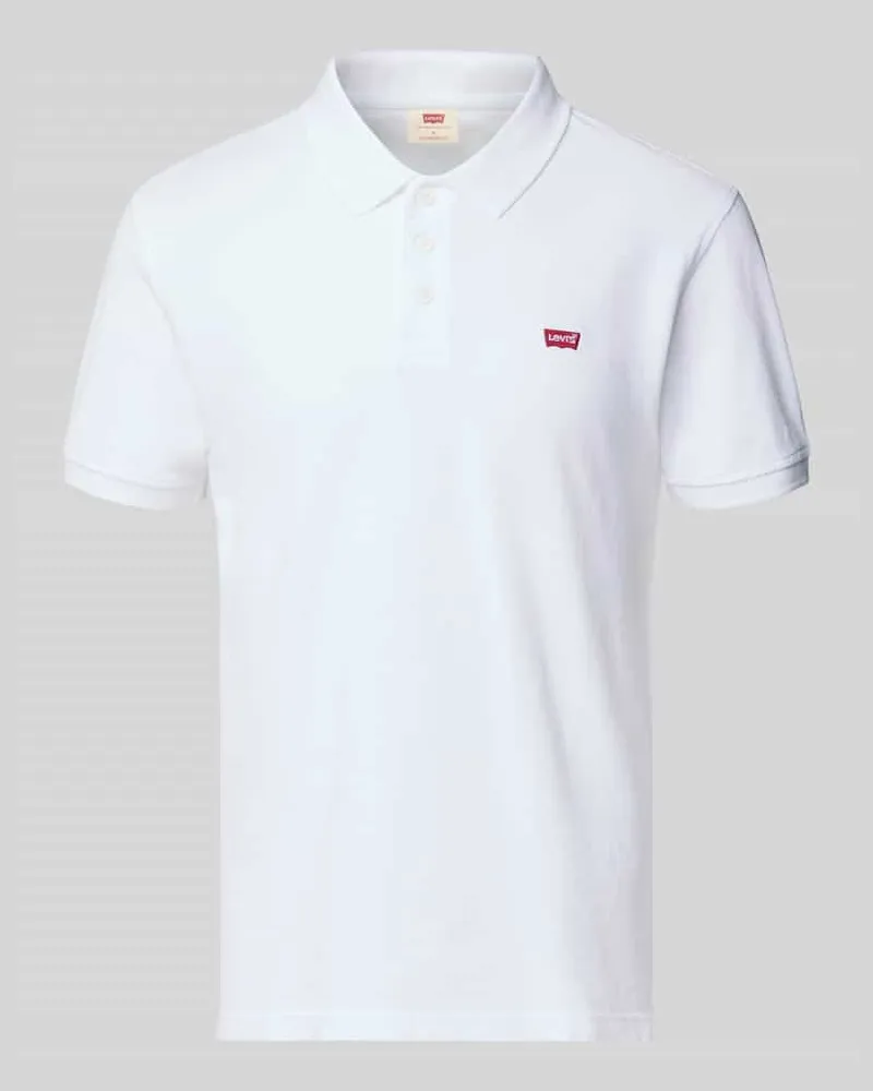 Levi's Poloshirt mit Label-Detail Weiss